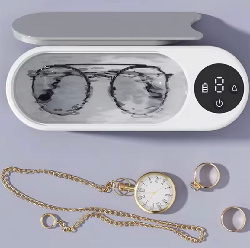 High-Frequency Ultrasonic Glasses Cleaner - Multi-Purpose Cleaning for Eyewear and Accessories