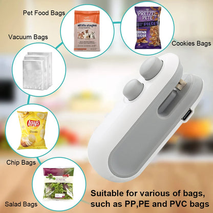 Mini Handheld Heat Sealer – Portable Bag Sealing Machine for Plastic & Food Packaging